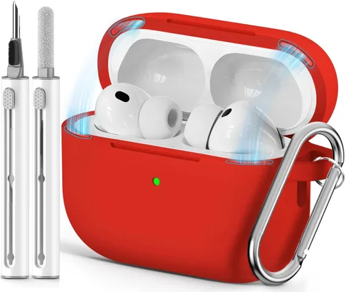 Vista 23 de Ljusmicker – Funda para AirPods Pro 3 (2025) con juego de limpieza, funda protectora de silicona suave para Apple AirPods Pro 3ra