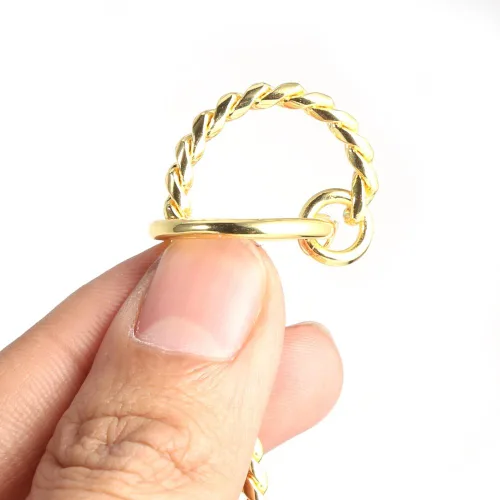 Vista 4 de GLOGLOW Collar de estrangulador para perro, cadena de serpiente de metal para mascotas, collar trenzado para exhibición de perros, collares