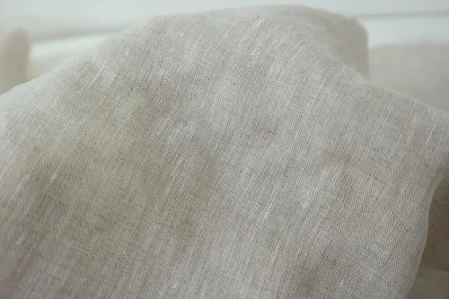 Tela natural de peso medio suave al tacto 100% lino, material de primera calidad y transpirable, ideal para ropa, decoración del hogar y más