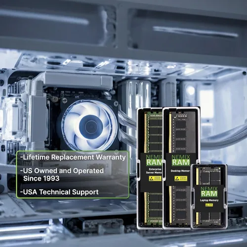 Vista 4 de NEMIX RAM 32 GB (1 x 32 GB) DDR4 2933 MHZ PC4-23400 2Rx8 1.2V CL21 288-PIN no ECC UDIMM memoria de escritorio sin búfer