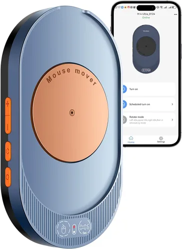 Vista 15 de Vaydeer M4 Utra Mouse Mover con aplicación, dispositivo Jiggler de ratón indetectable con control remoto y función de temporizador, simulación