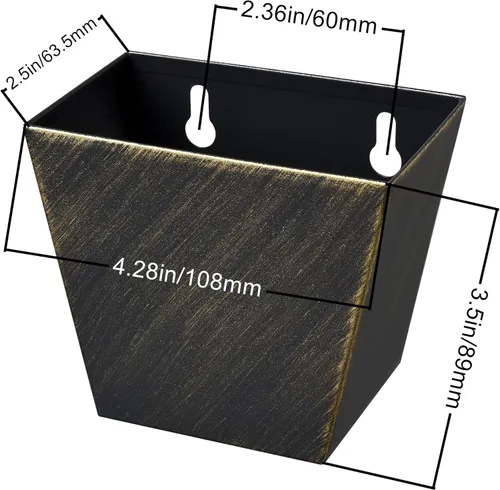 Vista 7 de Abridor de botellas de cerveza de bronce antiguo montado en la pared con tapa atrapa aberturas de drenaje al aire libre (paquete de 2)
