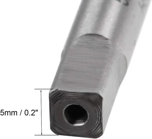 Vista 4 de uxcell Macho de la máquina, 5/16-24 UNF 2B Clase de alta velocidad de tornillo de acero roscado roscado de fresado de roscas herramienta de roscado