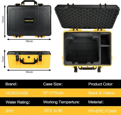 Vista 5 de Estuche para compresor de aire Dewalt DCC020IB: bolsa de herramientas portátil resistente para bomba Dewalt de 20 V, inflador de neumáticos