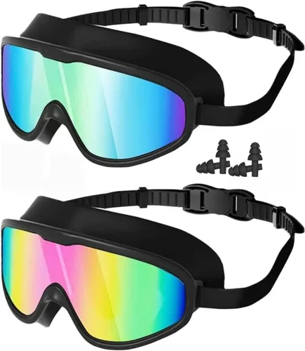 Gafas de natación, gafas de natación sin fugas, protección completa para adultos, hombres, mujeres y jóvenes