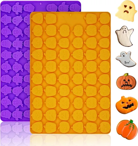Vista 20 de 2 moldes de silicona, moldes de golosinas para perros, para hornear, moldes antiadherentes para huesos de perro para chocolate, dulces, pudín