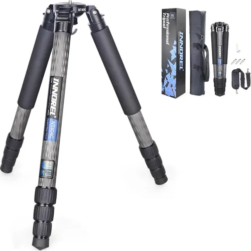 Vista 12 de Trípode de Fibra de Carbono RT80C Profesional para Observación de Aves de Alta Resistencia Cámara de 20kg de Carga Máxima Trípode de Cuenco