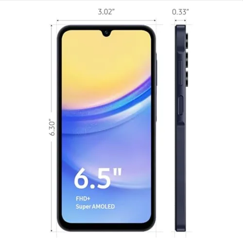 Vista 12 de Samsung Galaxy A15 5G Serie A - Teléfono celular 5G de 128GB, teléfono inteligente Android desbloqueado, pantalla AMOLED, almacenamiento expandible