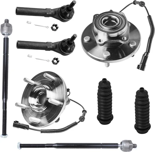 Vista 87 de Detroit Axle - Kit de 4 piezas de manguetas de dirección para Honda Civic 2006-2011, 2 manguetas de dirección delanteras y bujes de ruedas