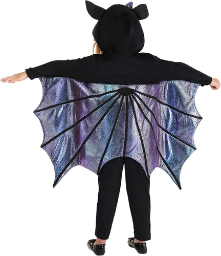 Vista 7 de Disfraz de murciélago brillante para niños