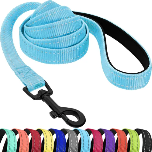 Vista 7 de CollarDirect Correa impermeable para perro, pequeña, mediana y grande, duradera, para caminar, entrenar y correr, rosa, negro, azul, naranja, verde