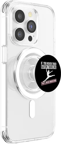 Vista 3 de Baton Twirler Design For Majorette Cheerleader PopSockets MagSafe PopGrip for iPhone