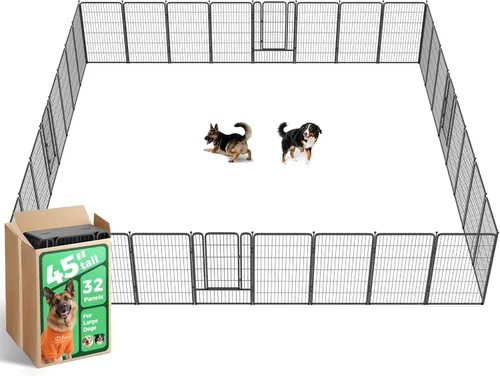 Vista 64 de FXW Rollick - Corralito para perros para patio, campamento con casa rodante, patentado, 24 pulgadas, 2 paneles