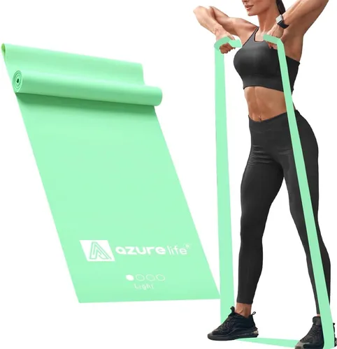 Vista 13 de Rollos de bandas de resistencia profesionales de 8 yardas o bandas elásticas sin látex de 5,6,7 pies de largo, bandas elásticas para entrenamiento