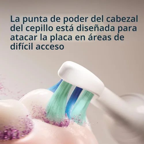Vista 3 de Philips Sonicare C2 Placa Control - Cabezales de cepillo de dientes eléctricos de repuesto genuino, blanco, paquete de 2, HX9022/77