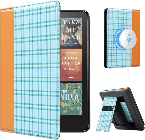 Vista 58 de CoBak Funda inteligente para Kindle Paperwhite de 6.8" de 11ª generación 2021 con función de encendido automático, ligera, delgada, de piel **Salvia