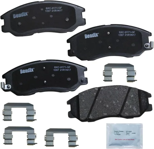 Vista 261 de Pastillas de Freno Delanteras Cerámicas Bendix Priority1 CFC430A para Modelos Selectos INFINITI G35, I30, Nissan 350Z, Altima, Juke, Maxima, Sentra