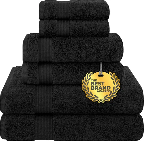 Vista 667 de Cotton Paradise 100% Cotton Turkish Washcloth Set for Bathroom, 4 Piece Soft Absorbent Small Hand Face Towels Wash Rags, Lilac
