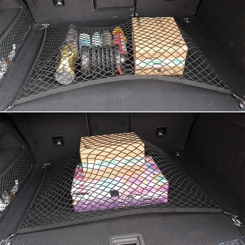 Vista 6 de 4 Hooks Car Trunk Cargo Net Mesh Storage Organizer,70cm x70cm Car Net,for Hyundai Santa Fe Pre-Facelift 2.7L GLS Limited SE 2007-2009