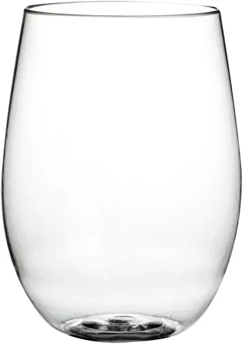 Vista 9 de Restaurantware Bev Tek - Copas de vino reutilizables de 3.2 x 3.2 x 4.5 pulgadas, 10 copas de vino duraderas para fiestas, inastillables, ligeras