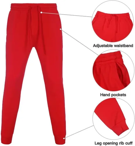Vista 4 de Chándal para hombre de 2 piezas, traje de forro polar con capucha, conjunto de sudadera casual para correr