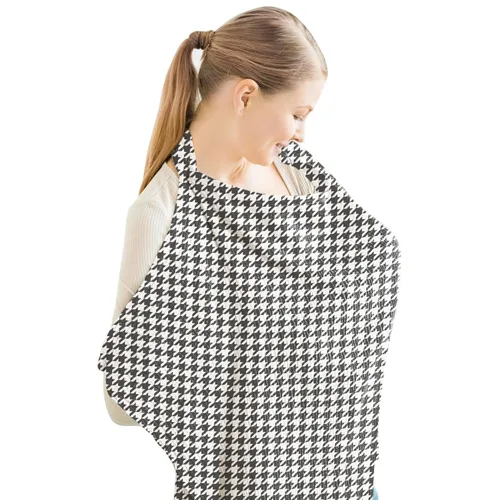 Vista 26 de Konssy Funda de Lactancia de Muselina para Amamantar al Bebé, Transpirable 100% Algodón Funda de Lactancia con Aro Rígido para Delantal de Lactancia