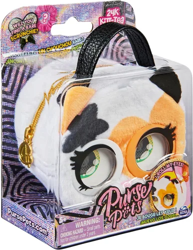 Vista 30 de Purse Pets Micros, Denim Deerie Stylish Small Purse with Eye Roll Feature