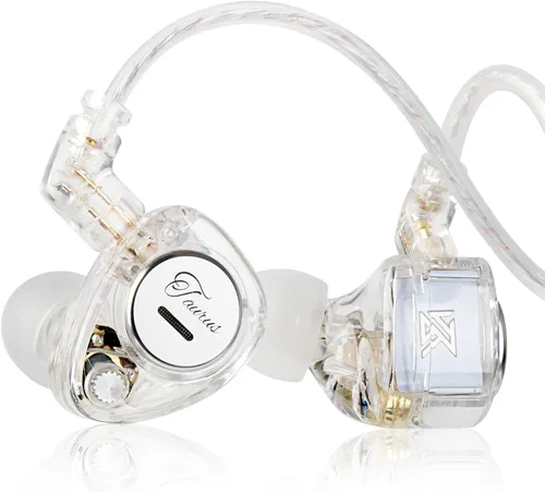 Vista 22 de KZ Castor - Auriculares intrauditivos, sonido de graves mejorado HiFi, IEMs aislantes de ruido ajustables, auriculares con cable de doble