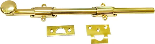 Vista 13 de QCAA Perno de puerta holandés de latón macizo, 12 pulgadas, negro mate, fabricado en Taiwán, 1 paquete