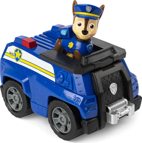 Vista 4 de Patrulla Canina, vehículo patrullero de Chase con figura coleccionable, para niños a partir de 3 años