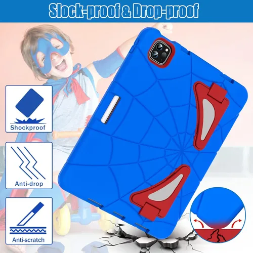 Vista 6 de Funda para iPad Air de 5ª/4ª generación de 10.9 pulgadas (2022/2020), iPad Pro de 11 pulgadas, resistente a prueba de golpes para niños, iPad Air