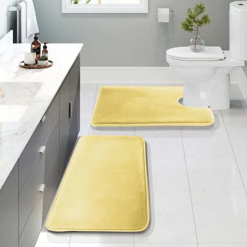 Vista 118 de Clara Clark tapete para baño, regadera o tina, de gomaespuma, negro, antiderrapante