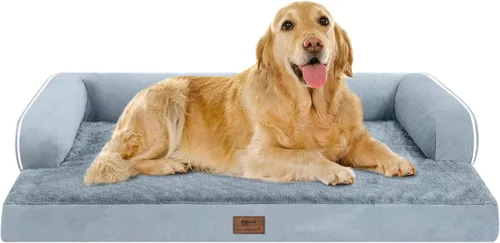 Vista 119 de Cama ortopédica impermeable para perros pequeños, cama para perros de tamaño mediano, cómoda cama para mascotas y gatos con lados, funda extraíble
