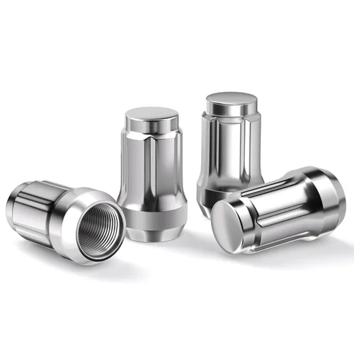 Vista 15 de Gasupply Tuercas cónicas estriadas tipo tuner de 1/2-20 para rueda, base cónica de 60°, de extremo cerrado, 2 pulgadas (50 mm) de alto + 1 copa