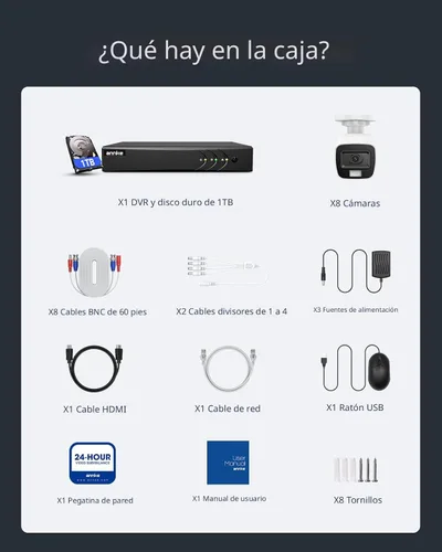 Vista 9 de ANNKE 3K Lite Sistema de cámara de seguridad con cable con detección AI de humanos/vehículos, DVR de vigilancia H.265+ de 8 canales con disco duro