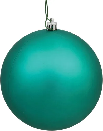 Vista 89 de Vickerman Esfera de adorno de Navidad de 10 pulgadas con acabado de caramelo, plástico inastillable, resistente a los rayos UV, decoración de árbol