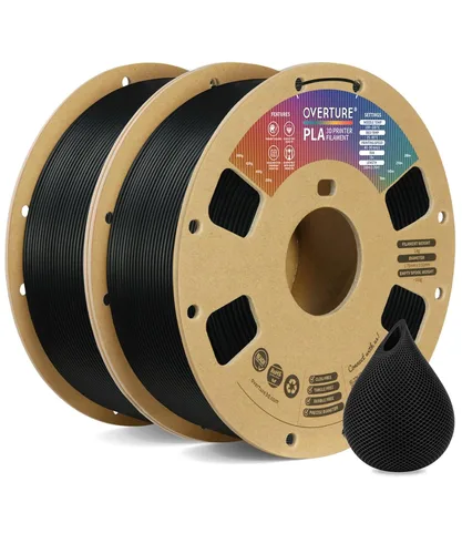 Vista 9 de OVERTURE - Filamento PLA 1/16 pulgadas, consumibles para impresora 3D, carrete de cartón de 2.2 libras, precisión dimensional +/- 0.0008 pulgadas