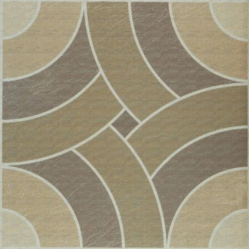 Vista 8 de Azulejos de suelo de vinilo autoadhesivos retro de 12 pulgadas, 20 azulejos - 12" x 12", patrón Burch - Despegar y pegar, suelo de bricolaje