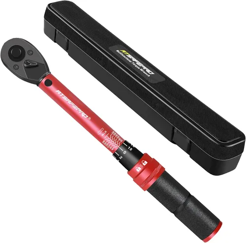 Vista 22 de ATsafepro Llave Dinamométrica Digital - Impulsor de 1/2 Pulgada y 5.1-340Nm (3.8-250.8 ft-lb), Llave Dinamométrica de Servicio Pesado con Zumbador