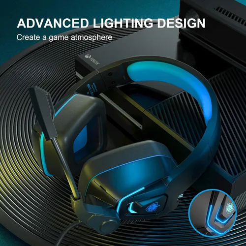 Vista 11 de YOTMS Auriculares para juegos para PS5, PC, PS4, Xbox Series X/S, Switch y Mobile, auriculares para juegos con sonido envolvente 7.1, micrófono