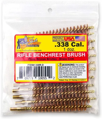 Vista 7 de Pro-Shot Productos 0.394 in/.40 Cal. Cepillo de diámetro de pistola Paquete de docena, latón
