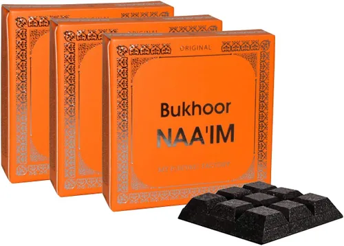 Vista 3 de AM Regal Metal Bakhoor - Quemador de incienso e incienso Bukhoor Naaim (paquete de 3)