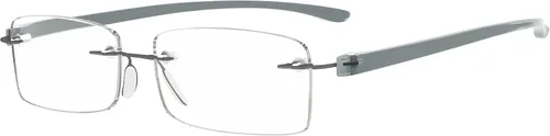 Vista 13 de Eyekepper - Gafas de lectura con lentes pequeños sin marco para hombres y mujeres
