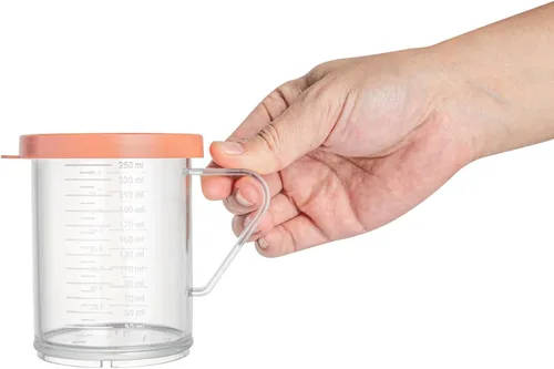 Vista 9 de Restaurantware RW Base - Mezclador de especias de plástico transparente de 10 onzas, 1 coctelera reutilizable para frotar en seco, incluye tapa