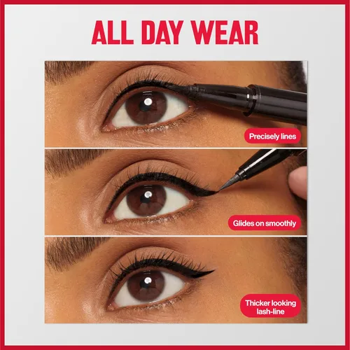 Vista 7 de REVLON ColorStay - Suero de pestañas + forro, delineador de ojos impermeable, relleno de calcetines para ella, pestañas de aspecto más saludable