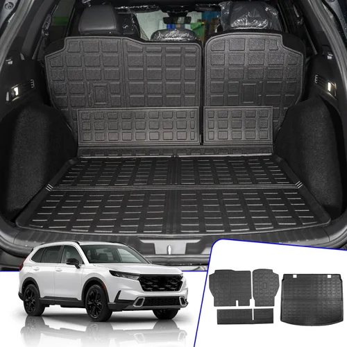 Vista 15 de Rongtaod Alfombrillas de Piso Compatibles con Honda CRV 2023 2024 2025 2026 Forro de Maletero Forro de Carga Alfombrilla de Carga Protector