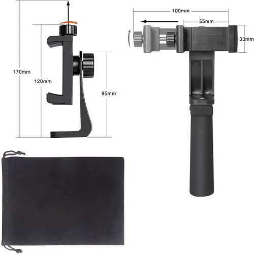 Vista 5 de Soporte ergonómico anticaída para teléfono celular, Vlogging, estabilizador de agarre de mano, soporte para teléfono inteligente, kit de video