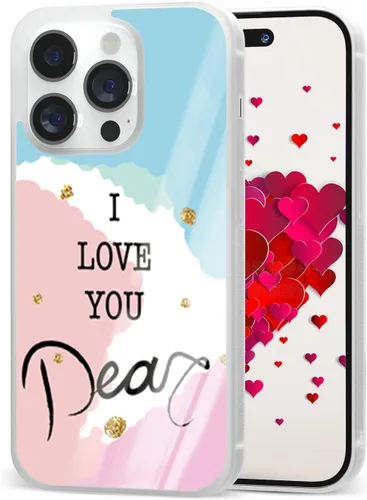 Vista 8 de Love - Fundas para iPhone 11 12 13 14 Pro Max Plus Mini Samsung Galaxy S20 S21 S22 S23 (remolinos de amor rojo)