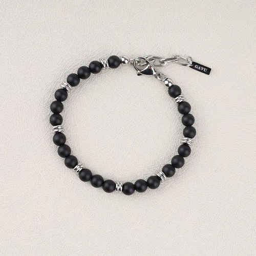 Vista 4 de GAVU Men's Stainless Steel Beaded Bracelet