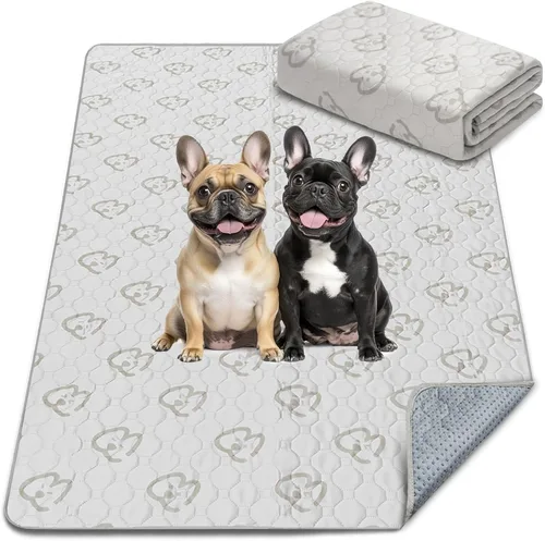 Vista 23 de FXW - Almohadillas lavables para orina de perros con superabsorción, diseñadas para jaulas de 42 pulgadas, 41 × 27 pulgadas rectangulares, boho, 2